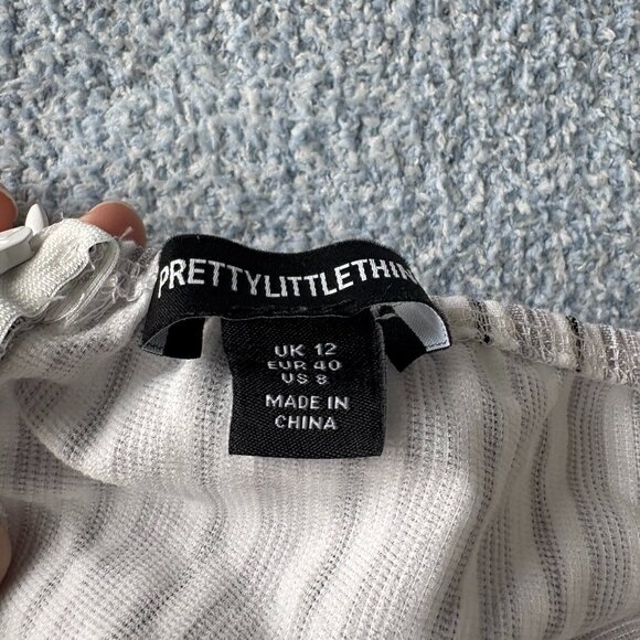 PLT Stripped Mini Halter Dress - Picture 5 of 5